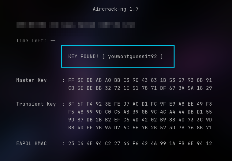 Aircrack-ng Output